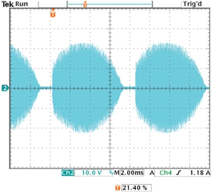 Input voltage waveform to the MR16